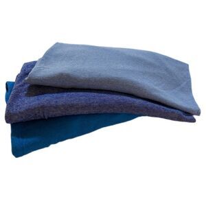 Fruit of the Loom T-Shirt Men’s 2XL Blue Short Sleeve Bundle of 3.